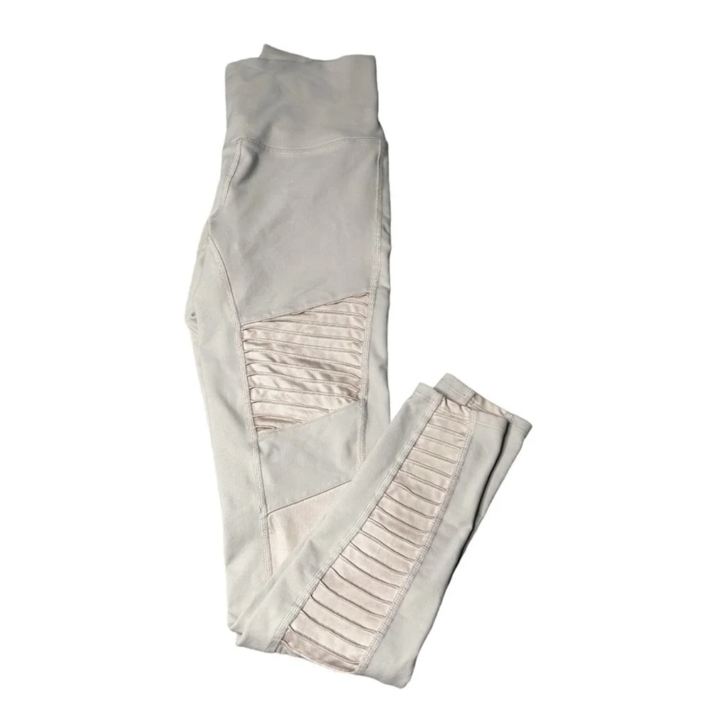 Alo Yoga High-Waist Moto Sport Legging with Mesh Panels Light Pink Size Small